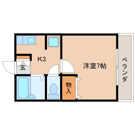 県総合運動場駅 徒歩26分 2階の物件間取画像